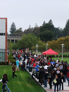 participants at CSUEB Welcome Day in 2011.