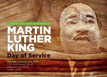 Poster of the MLK Day of Service from Urban Releaf.
