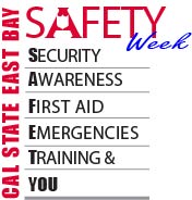 Logo for CSUEB campus safety week 2013