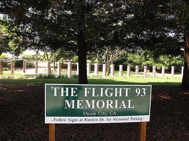 Flight 93 Memorial in Union City which was established by CSUEB economics grad Michael Emerson